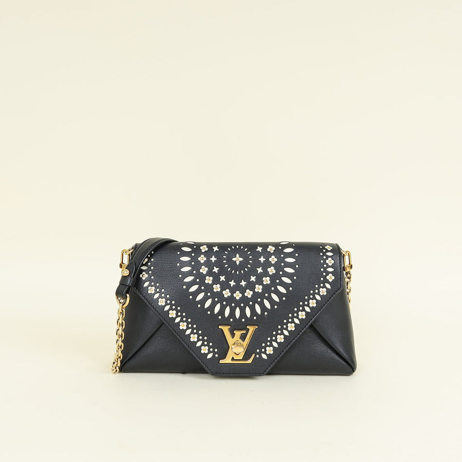 Louis Vuitton Bicolor Limited Edition Love Note Perforated Stud Flower Bag