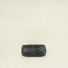 Louis Vuitton Faded Black Brushed Monogram Eclipse Keepall Bandouliere 25 Bag