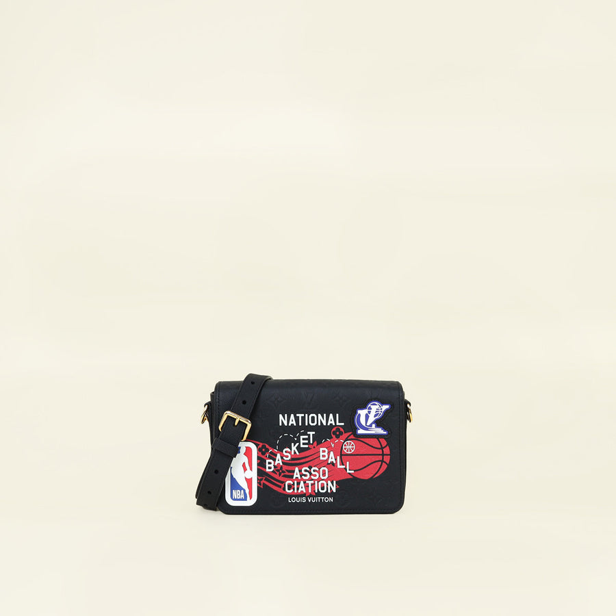 Louis Vuitton Black x NBA Printed Monogram Empreinte Studio Messenger Bag