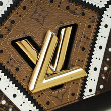 Louis Vuitton Black Veau Satin Monogram Twist MM Bag