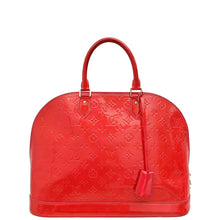 Louis Vuitton Rouge Grenadine Monogram Vernis Alma GM Bag