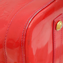 Louis Vuitton Rouge Grenadine Monogram Vernis Alma GM Bag
