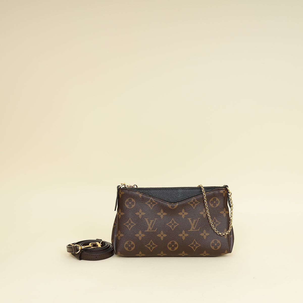 Louis Vuitton Bicolor Monogram Pallas Clutch Bag