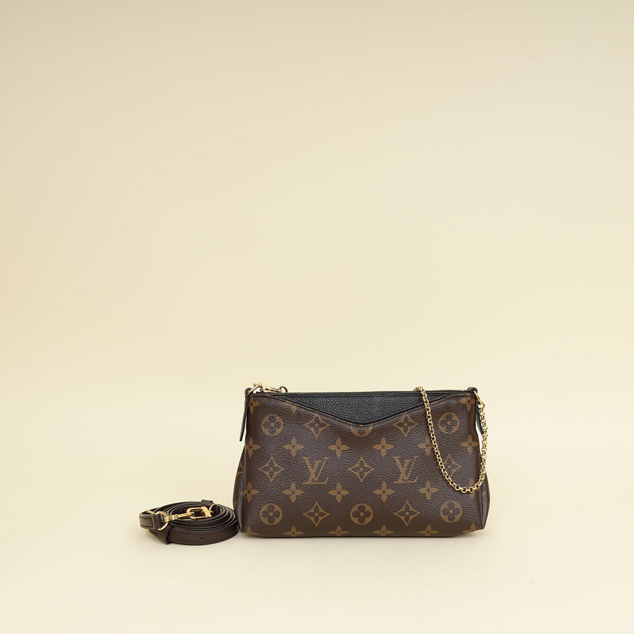 Louis Vuitton Bicolor Monogram Pallas Clutch Bag