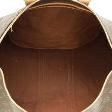 Louis Vuitton Brown Monogram Keepall Bandouliere 45 Bag W/ A.N Initials on Leather Tag