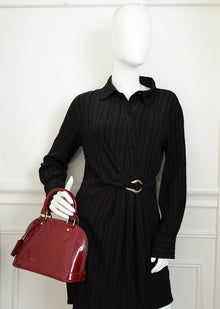 Louis Vuitton Rouge Fauviste Monogram Vernis Alma BB Bag
