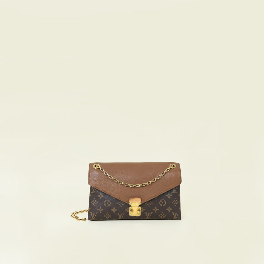 Louis Vuitton Brown Pallas Chain Shoulder Bag