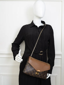 Louis Vuitton Brown Pallas Chain Shoulder Bag