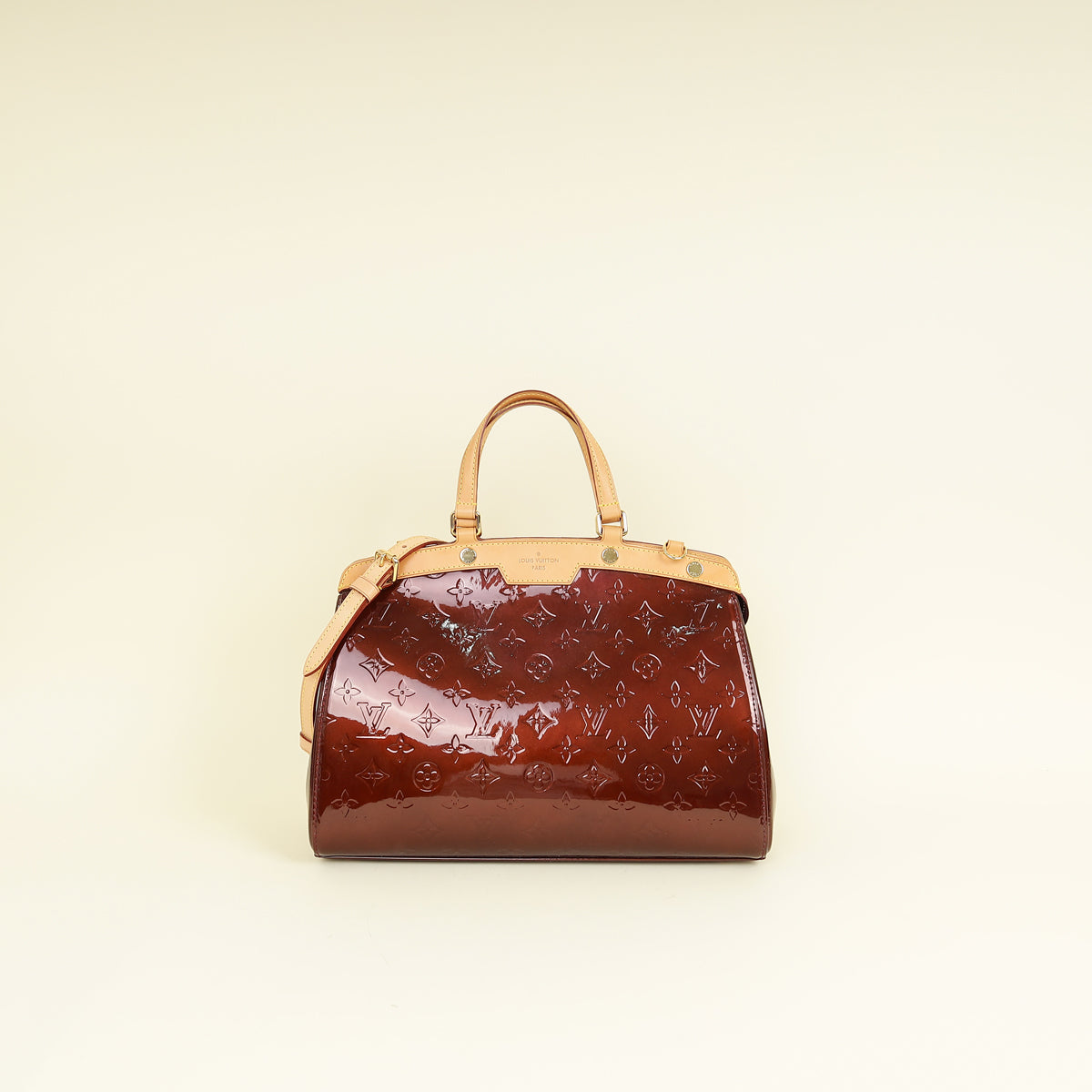Louis Vuitton Rouge Fauvista Monogram Vernis Brea MM Bag