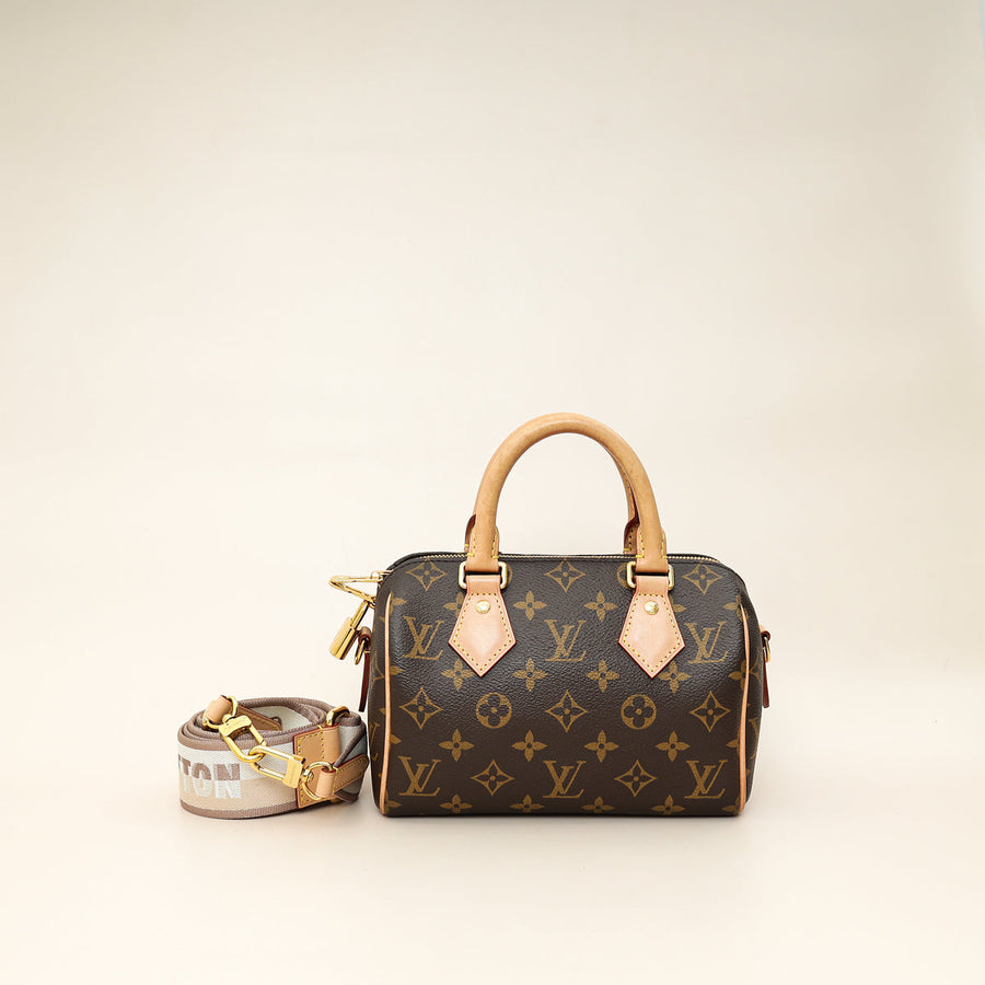Louis Vuitton Brown Monogram Speedy Bandoulière 20 Bag