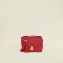 Louis Vuitton Red Monogram Empreinte Pochette Metis Bag