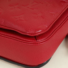 Louis Vuitton Red Monogram Empreinte Pochette Metis Bag