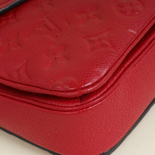 Louis Vuitton Red Monogram Empreinte Pochette Metis Bag