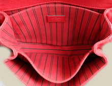 Louis Vuitton Red Monogram Empreinte Pochette Metis Bag