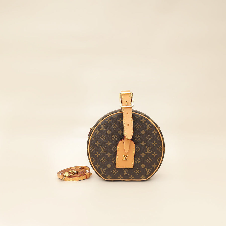 Louis Vuitton Brown Monogram Petite Boite Chapeau Bag