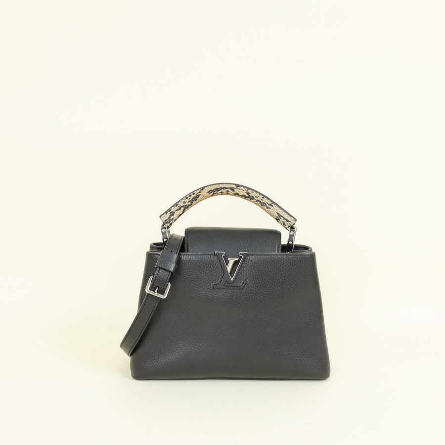 Louis Vuitton Bicolor Capucines BB W/ Python Handle Bag