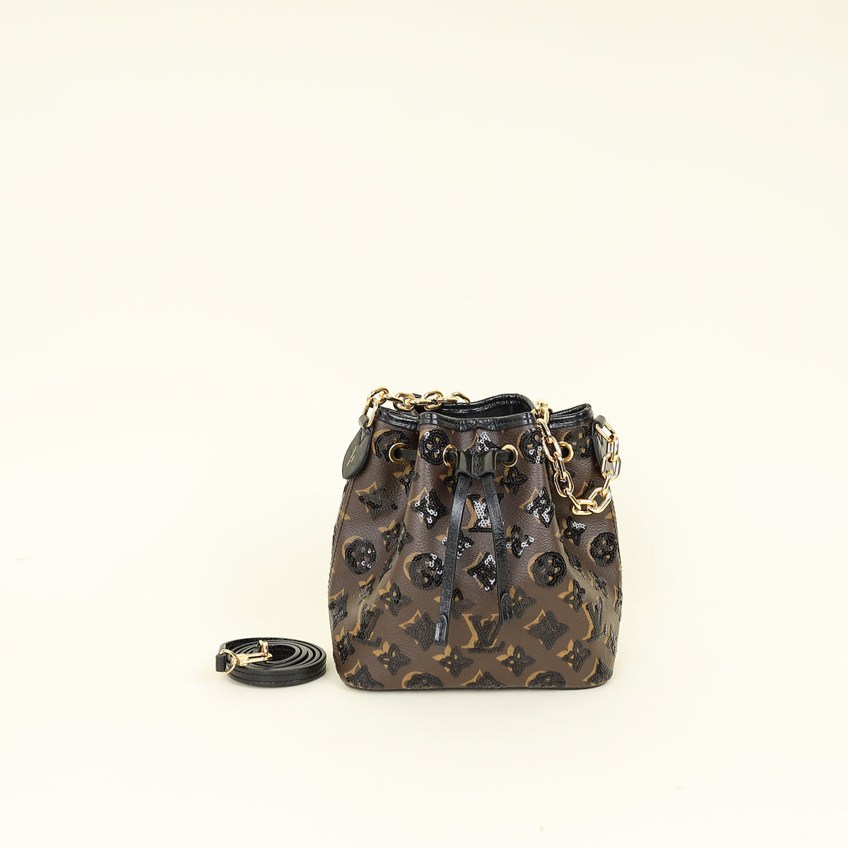 Louis Vuitton Monogram Black Sequins Edition Noé BB Bag