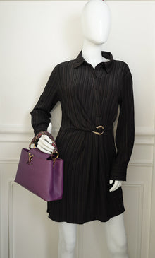 Louis Vuitton Violet Capucines BB And Python Bag