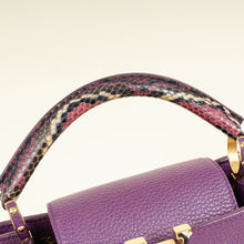 Louis Vuitton Violet Capucines BB And Python Bag
