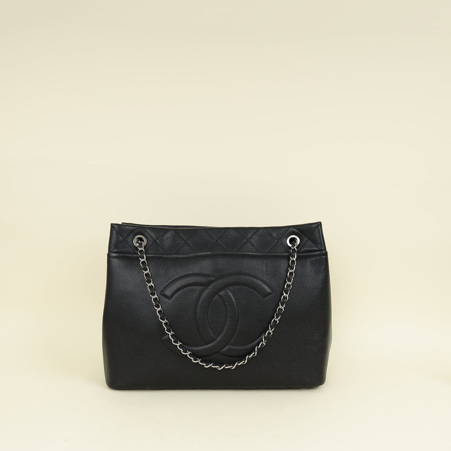 Chanel Black XL Timeless Shopping Tote Bag