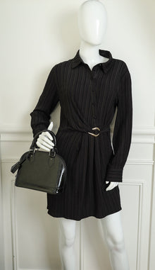 Louis Vuitton Black Monogram Vernis Alma BB Bag