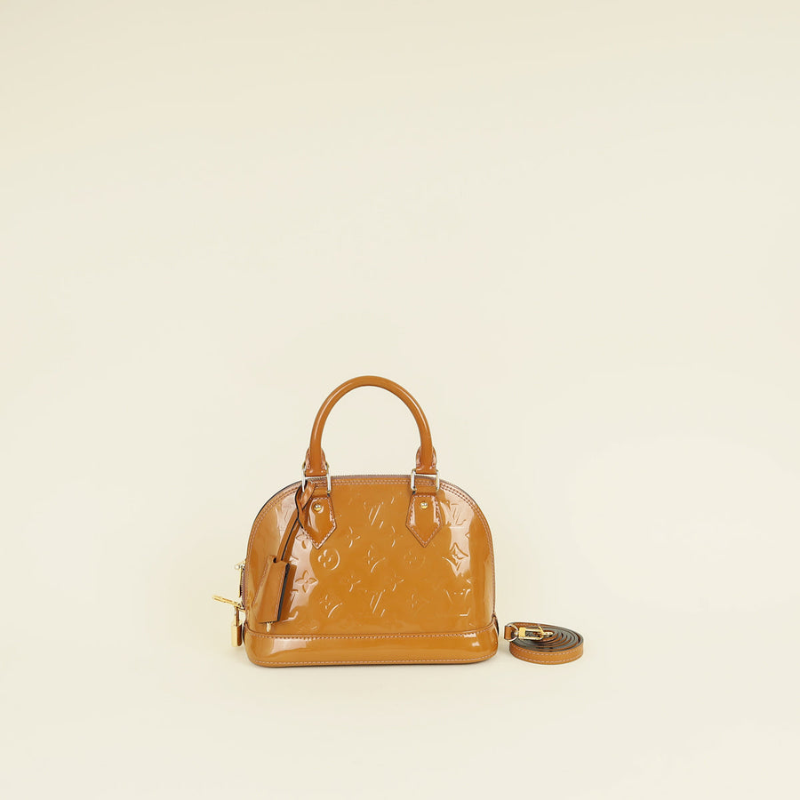 Louis Vuitton Noisette Monogram Vernis Alma BB Bag