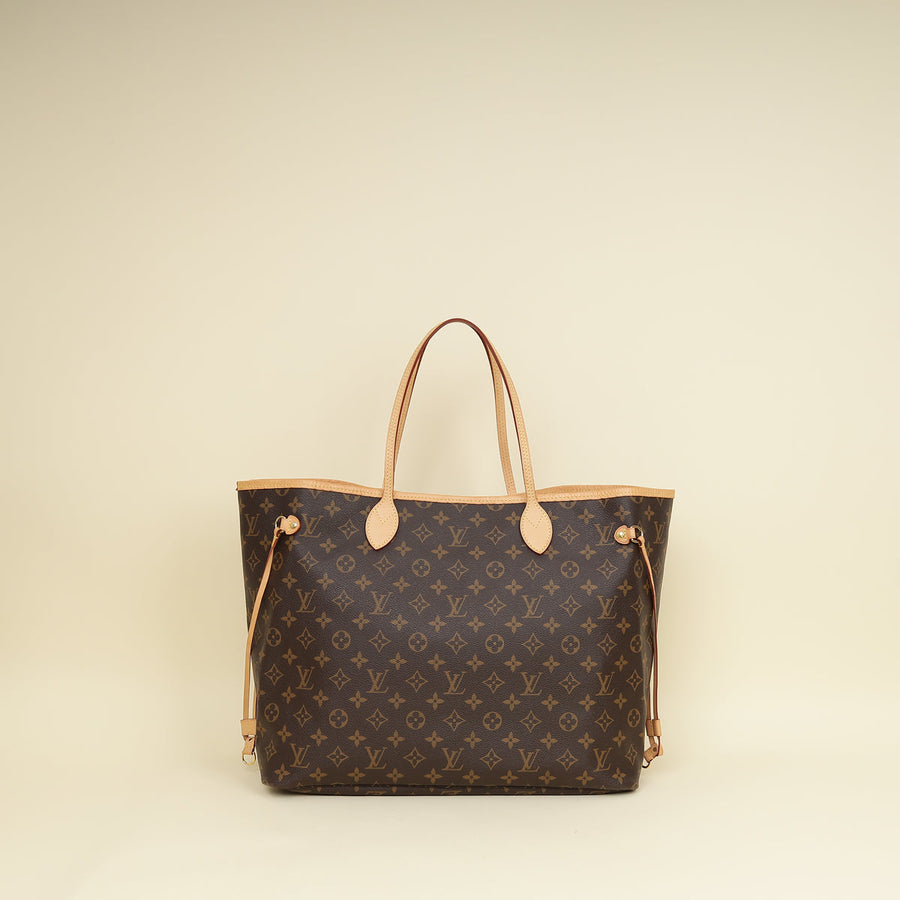 Louis Vuitton Monogram Neverfull GM Bag w/ MJ Initials