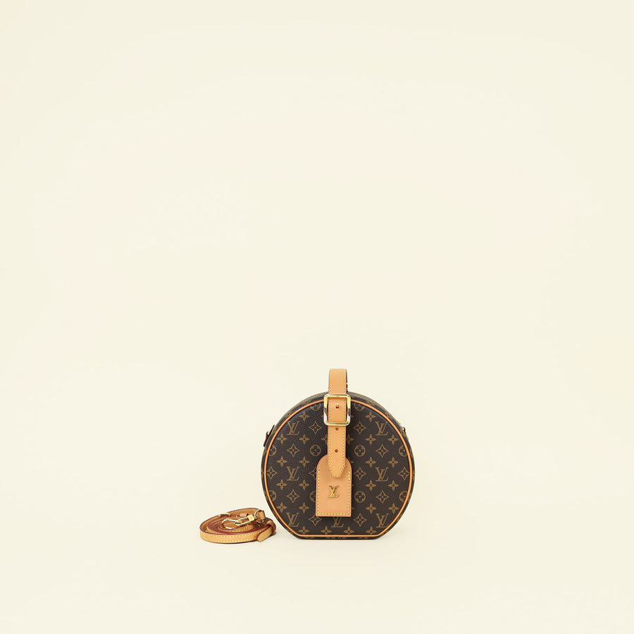 Louis Vuitton Brown Monogram Petite Boite Chapeau Bag