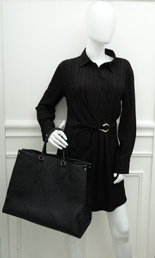 Louis Vuitton Black Monogram Empreinte Onthego GM Bag