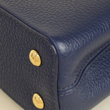 Louis Vuitton Blue Mini Capucine Python Details Bag
