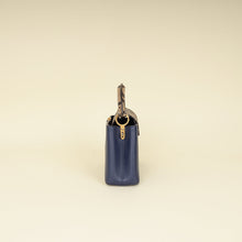 Louis Vuitton Blue Mini Capucine Python Details Bag