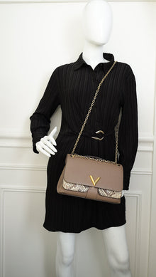 Louis Vuitton Bicolor Python and Leather Very Chain Bag