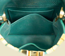 Louis Vuitton Emeraude Green Capucines Mini Bag