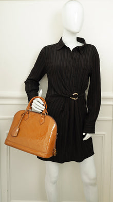 Louis Vuitton Noisette Monogram Vernis Alma PM Bag