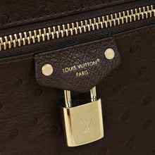 Louis Vuitton Chocolate Brown Ostrich Vanity Chain Pouch