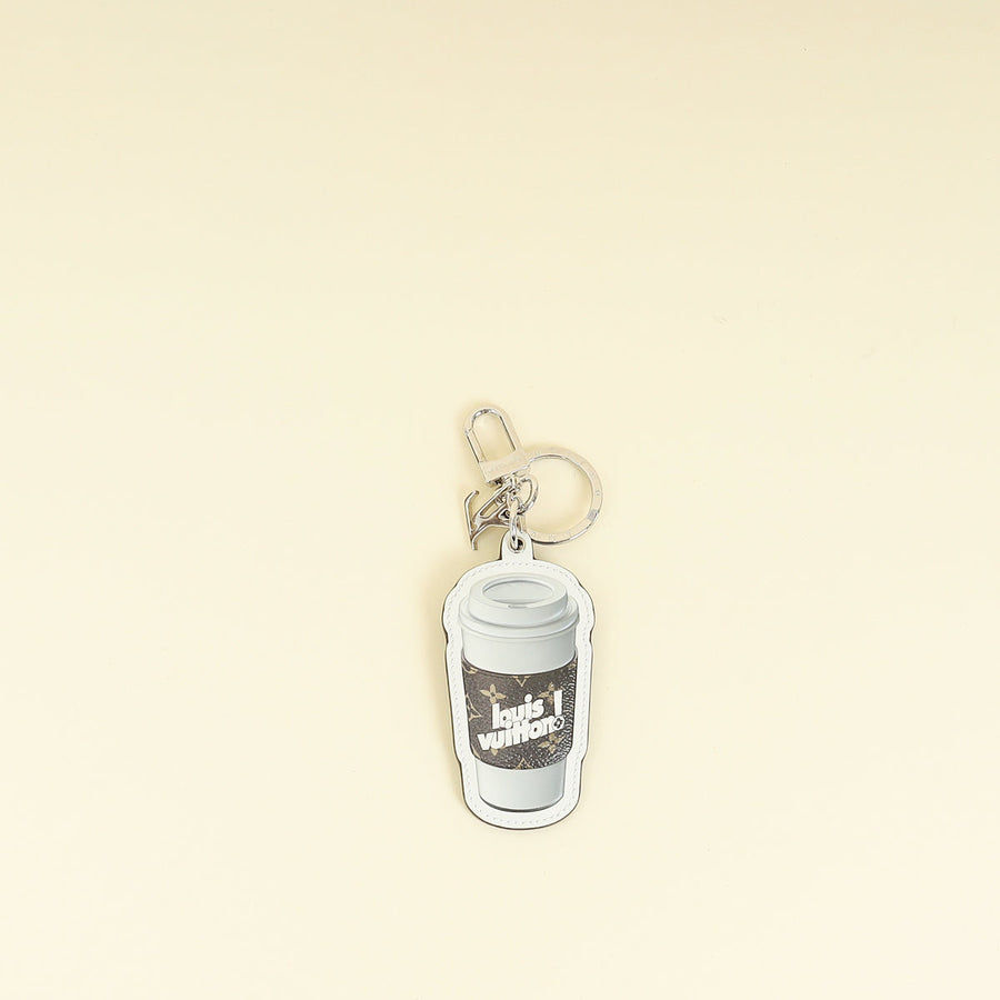 Louis Vuitton Bicolor Coffee Cup Bag Charm and Key Holder