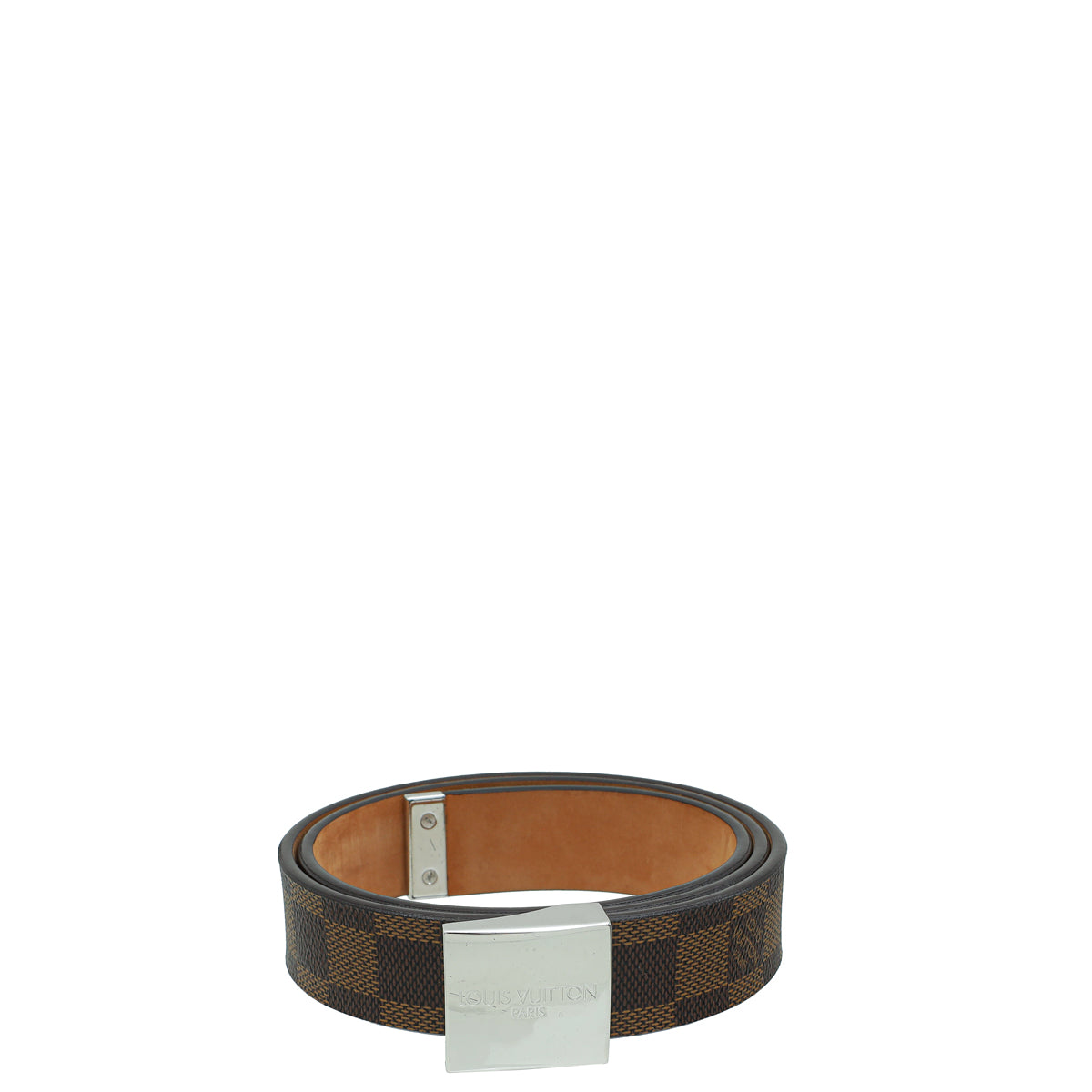 Louis Vuitton Damier Ebene LV Paris Buckle 30mm Belt 32