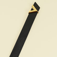 Louis Vuitton Black V Essential 30mm Belt 30