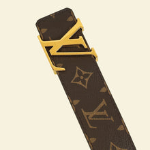 Louis Vuitton Brown Monogram LV Initials Belt 34