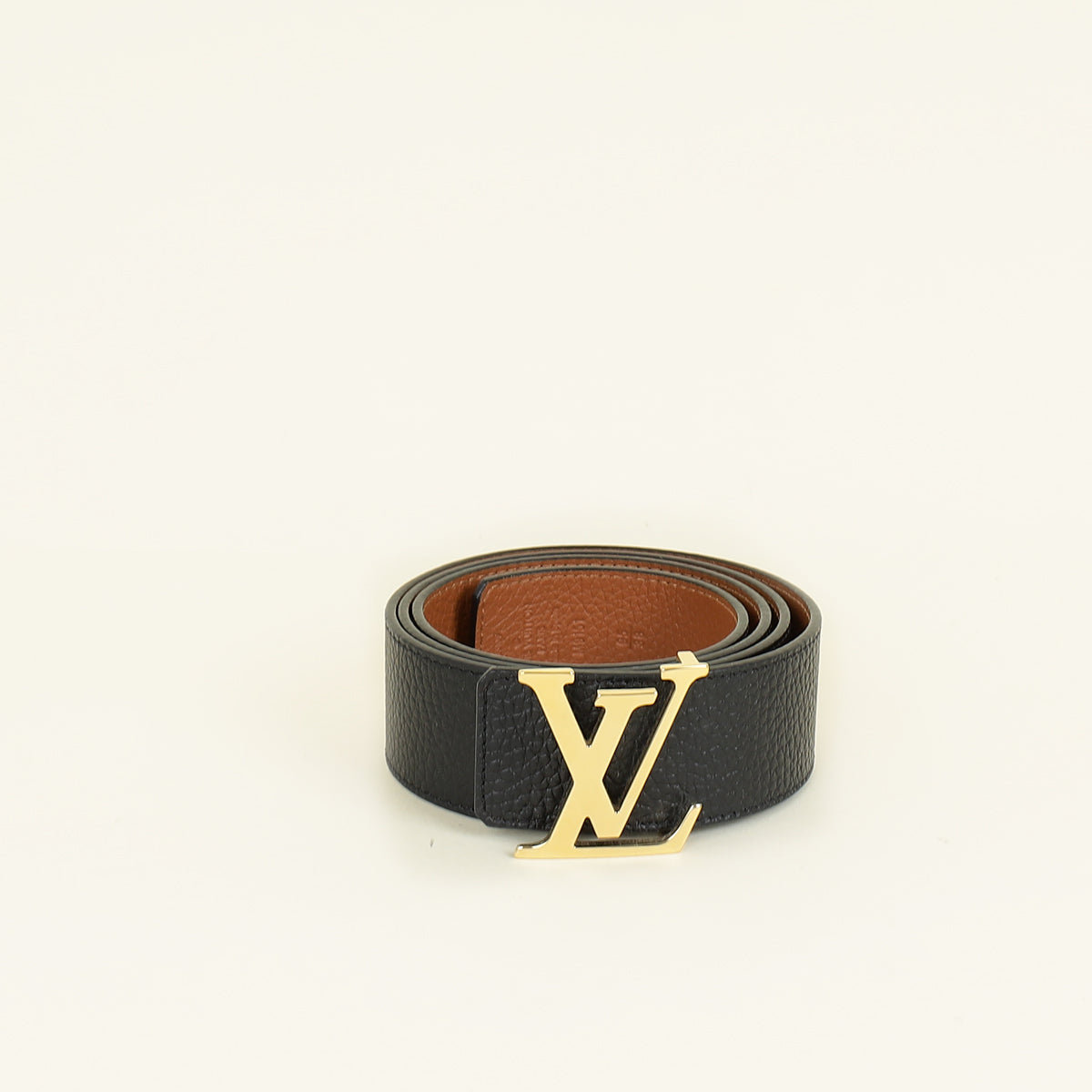 Louis Vuitton Bicolor Initials Buckle 40mm Reversible Belt 38