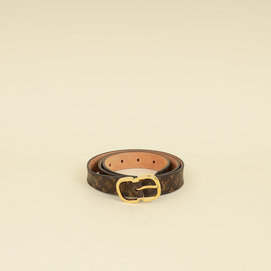 Louis Vuitton Ebene Monogram Mini 25mm Belt 34