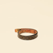 Louis Vuitton Brown Monogram 25mm LV Initials Belt 32