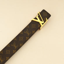 Louis Vuitton Brown Monogram 25mm LV Initials Belt 32