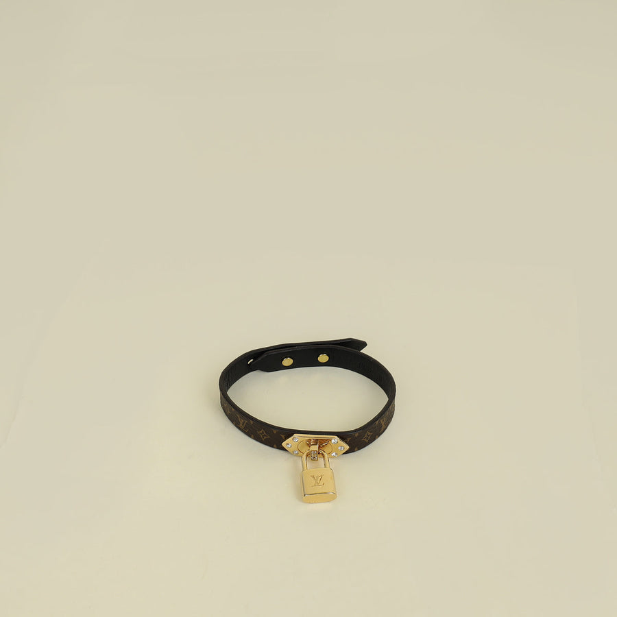 Louis Vuitton Monogram Lock It Bracelet 19