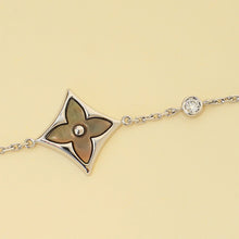 Louis Vuitton 18K White Gold Color Blossom BB Star Grey MOP Diamond Bracelet