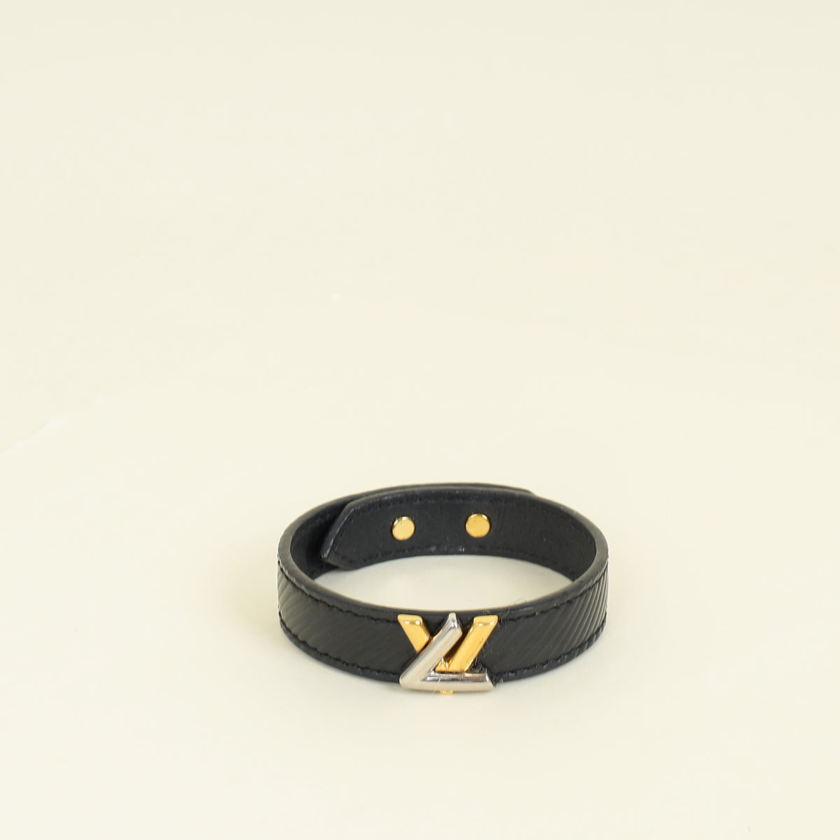 Louis Vuitton Black Twist Bracelet 17