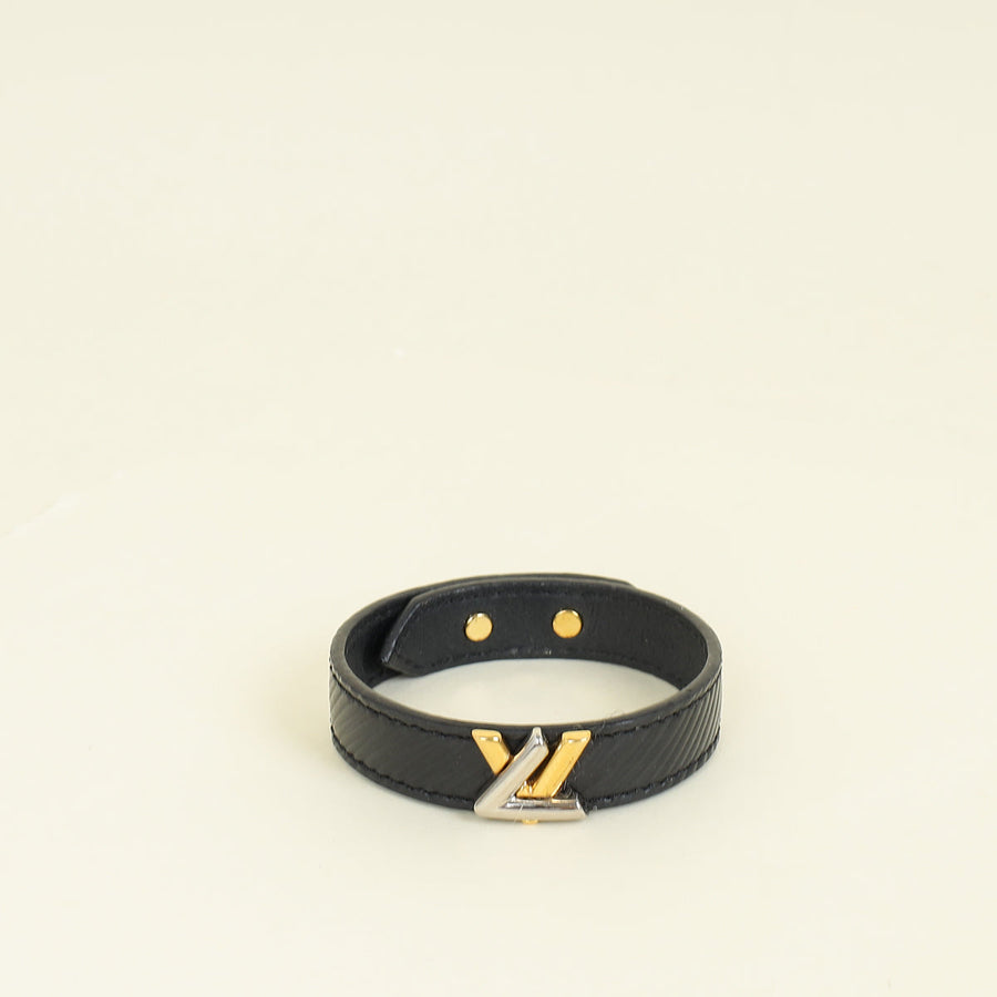 Louis Vuitton Black Twist Bracelet 17