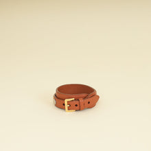 Louis Vuitton Camel Goatskin Spike It Wrap Bracelet