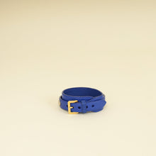 Louis Vuitton Blue Goatskin Spike It Wrap Bracelet