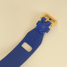 Louis Vuitton Blue Goatskin Spike It Wrap Bracelet